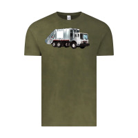 Vintage Olive garbage truck Vintage Tee - Artiststas