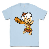Dusty Blue bamm bamm Classic Tee - DesigneFamous