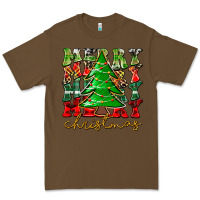 Cacao Merry Christmas Tree Premium Tee - CowhideDigitalArt