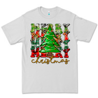 Dove Grey Merry Christmas Tree Premium Tee - CowhideDigitalArt