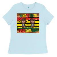 Baby Blue juneteenth freedom day tumbler Ladies Tee - Artiststas