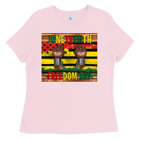 Bubblegum Pink juneteenth freedom day tumbler Ladies Tee - Artiststas