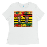 White juneteenth freedom day tumbler Ladies Tee - Artiststas