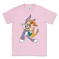 Bubblegum Pink bugs bunny and lola bunny Classic Tee - DesigneFamous