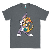 Charcoal Heather bugs bunny and lola bunny Classic Tee - DesigneFamous