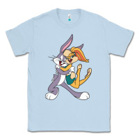 Dusty Blue bugs bunny and lola bunny Classic Tee - DesigneFamous