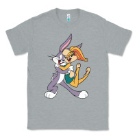 Heather Grey bugs bunny and lola bunny Classic Tee - DesigneFamous