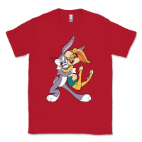 Red bugs bunny and lola bunny Classic Tee - DesigneFamous