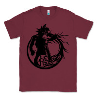 Burgundy goku super saiyan ultra dragon Classic Tee - DesigneFamous