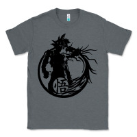 Charcoal Heather goku super saiyan ultra dragon Classic Tee - DesigneFamous