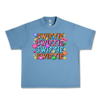 Pebble Blue Swiftie Swiftie Valentines Urban Heavy Tee - CowhideDigitalArt