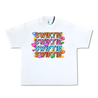 White Swiftie Swiftie Valentines Urban Heavy Tee - CowhideDigitalArt