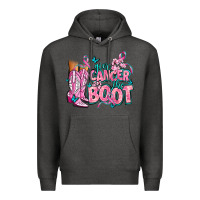 Charcoal Heather give the cancer boot Premium Hoodie - AdoDesignShop
