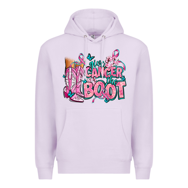Give The Cancer Boot Premium Hoodie by AdoDesignShop | Teevron