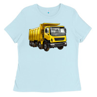 Baby Blue dump truck Ladies Tee - Artiststas