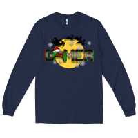 Navy Christmas gamer Long Sleeve Tee - BarkalooDesign