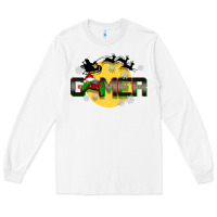 White Christmas gamer Long Sleeve Tee - BarkalooDesign