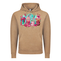 Vintage Coffee breast cancer  coffee cups Vintage Hoodie - AdoDesignShop
