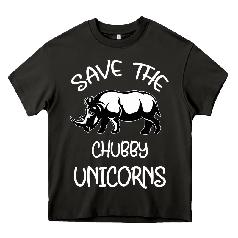 Save The Chubby Unıcorns Heavy Core Tee by Bettercallsaul | Teevron
