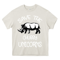 Cream save the chubby unıcorns Heavy Core Tee - Bettercallsaul