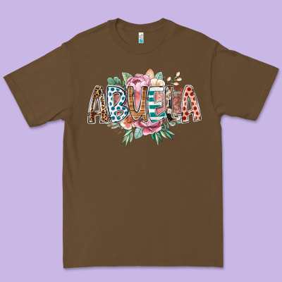 Abuela Flowers Premium Tee Designed By Racoondesign