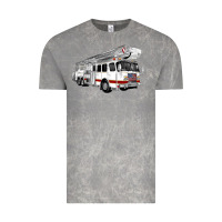 Cloud Rock White Fire Truck Vintage Tee - Artiststas