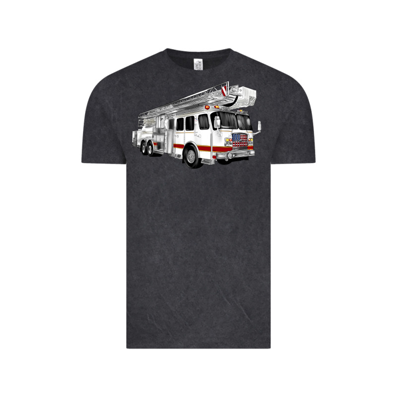 White Fire Truck Vintage Tee by Artiststas | Teevron