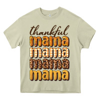 Mossy thankful mama Heavy Core Tee - BundleAndBundleShop
