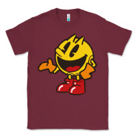 Burgundy pacman Classic Tee - DesigneFamous