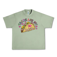 Oil Green Tacos Are My Valentine Urban Heavy Tee - CowhideDigitalArt