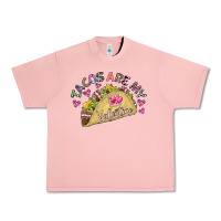 Salmon Tacos Are My Valentine Urban Heavy Tee - CowhideDigitalArt