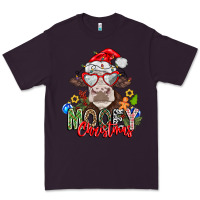 Plum Mooey Christmas Premium Tee - CowhideDigitalArt
