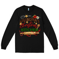 Black grandma's Christmas kitchen Long Sleeve Tee - BarkalooDesign
