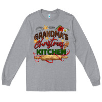 Heather Grey grandma's Christmas kitchen Long Sleeve Tee - BarkalooDesign
