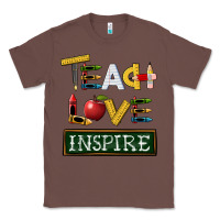 Chestnut teach love inspire Classic Tee - BarkalooDesign
