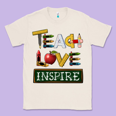 Teach Love Inspire Classic Tee Designed By Barkaloodesign