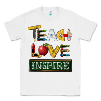 White teach love inspire Classic Tee - BarkalooDesign