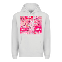 Dove Grey breast cancer awareness pink Premium Hoodie - AdoDesignShop