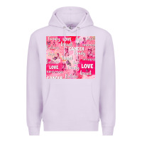 Lilac breast cancer awareness pink Premium Hoodie - AdoDesignShop