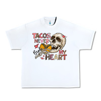 White Tacos Never Broke My Heart Urban Heavy Tee - CowhideDigitalArt