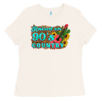 Raised 90's Country Guitar Cactus Sunflower's Ladies Tee | Teevron