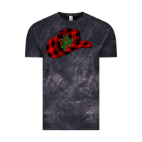 Cloud Black cowboy christmas Vintage Tee - CowhideDigitalArt
