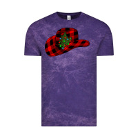 Cloud Purple cowboy christmas Vintage Tee - CowhideDigitalArt
