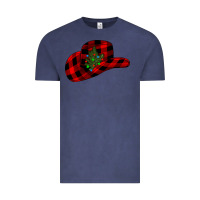 Vintage Denim cowboy christmas Vintage Tee - CowhideDigitalArt