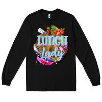 Black western lunch lady Long Sleeve Tee - BarkalooDesign