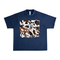 Navy cowhide background Urban Heavy Tee - RanaPortraitStore