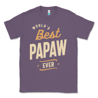 Lavender Mens Best Papaw Ever Funny Dad / Grandpa Classic Tee - DesigneFamous