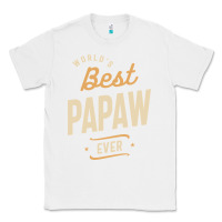 White Mens Best Papaw Ever Funny Dad / Grandpa Classic Tee - DesigneFamous