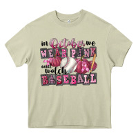 Mossy in october we wear pink and watch  baseball Heavy Core Tee - FaDigitalArtStudio
