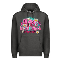 Charcoal Heather breast cancer warrior Premium Hoodie - AdoDesignShop